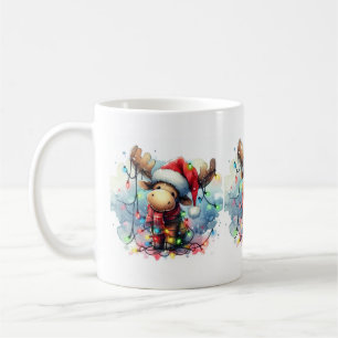 Caneca de alce natalina