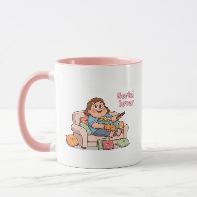 Caneca de Amante de Séries – Noite Aconchegante co (Esquerda)
