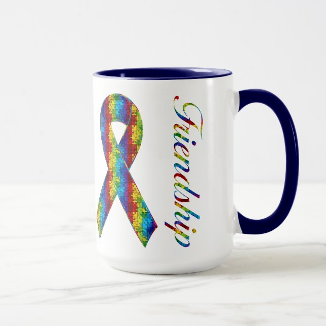 Caneca de Amizade Autismo Ringer (Direita)