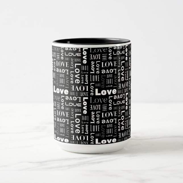 Caneca de Amor Abstrato (Centro)