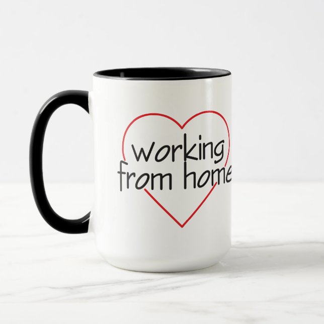 Caneca de Amor ao Trabalho em Casa (Esquerda)