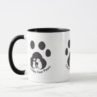 Caneca de Amor de Cachorro Fofo