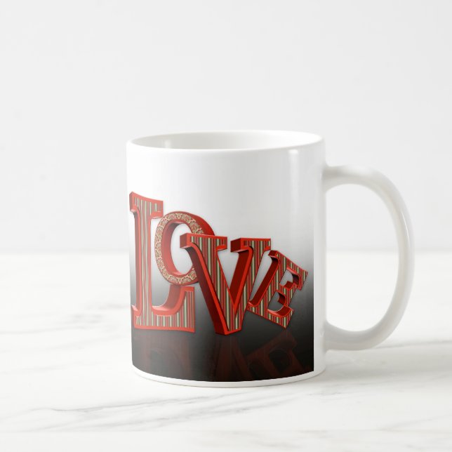 caneca de amor de presente de dia de os namorados (Direita)