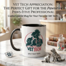 Caneca de Amor de Técnico de Veterinária