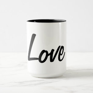 Caneca de Amor Preto e Branco
