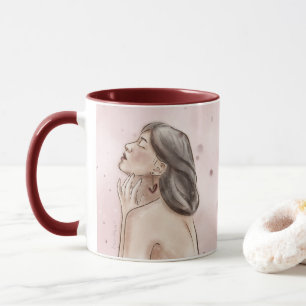 Caneca de Amor Próprio Rosa & Splash