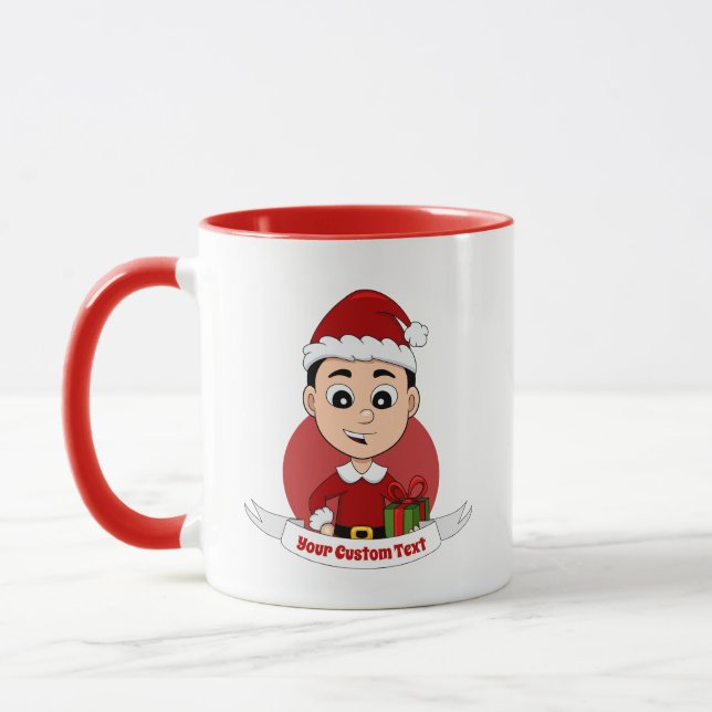 caneca de animação do menino de Natal (Esquerda)