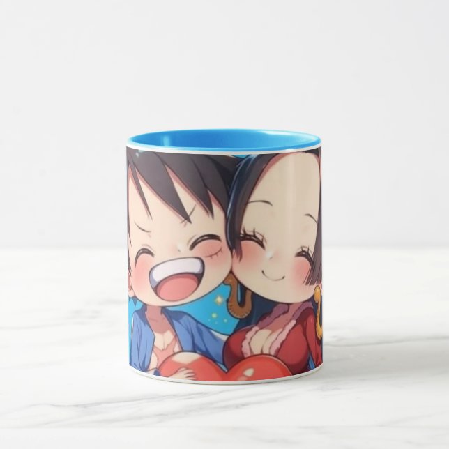 Caneca de Anime Luffy & Boa Hancock (Centro)
