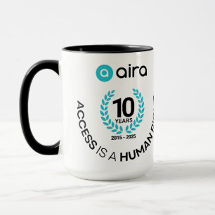 Caneca de Aniversário/Ano de Fundação 10 da Aira