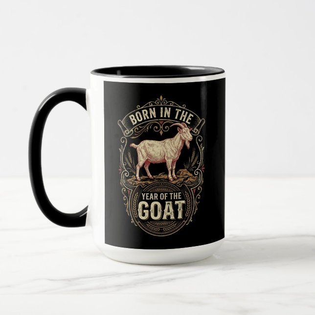 Caneca de Aniversário Cabra de Fogo 2027 Ano da Ca (Esquerda)