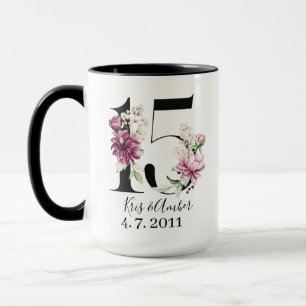 Caneca de Aniversário de 15 anos