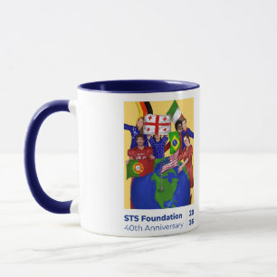 Caneca de Aniversário de 40 anos da Fundação STS