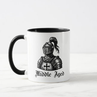 Caneca de Aniversário de Cavaleiro Medieval Engraç