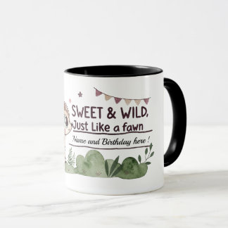 Caneca de Aniversário de Meninas com Nome Personal