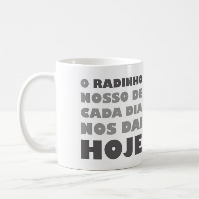 caneca de aniversário do radinho (Esquerda)