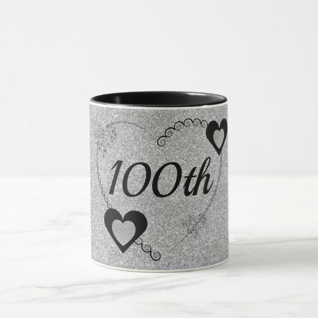 caneca de aniversário especial de na moda 100º (Centro)