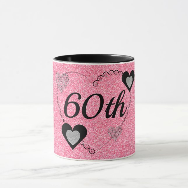 caneca de aniversário especial de na moda 60º (Centro)
