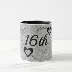 caneca de aniversário especial do na moda 16º