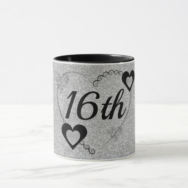 caneca de aniversário especial do na moda 16º (Centro)