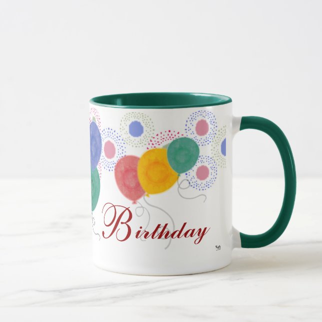 Caneca de Aniversário Feliz (Direita)