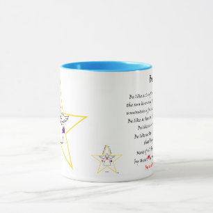 Caneca de anjo de estrela inspiradora e espiritual
