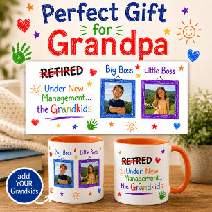 Caneca de Aposentadoria Divertida com Netos (Perso
