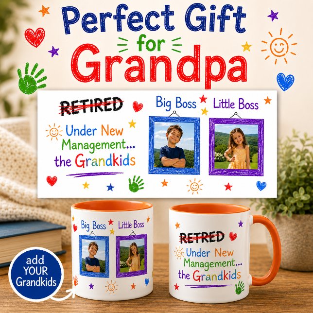 Caneca de Aposentadoria Divertida com Netos (Perso (Criador carregado)