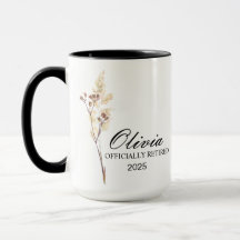 Caneca de Aposentadoria, Xícara Personalizada de F