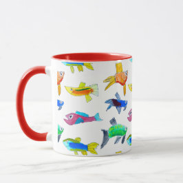 Caneca de Aquarela "Algo Suspeito"
