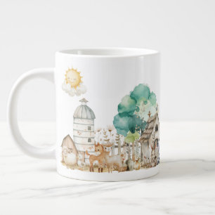 Caneca de Aquarela de Animais da Fazenda – Xícara