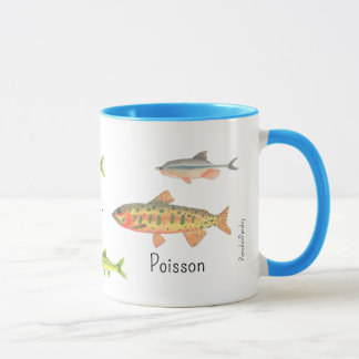 Caneca de Aquarela de Peixes Nativos do Colorado