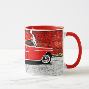 Caneca de Arte Automotiva Clássico Old Bel Air Ver