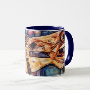 Caneca de Arte de Cavalo de Carrossel
