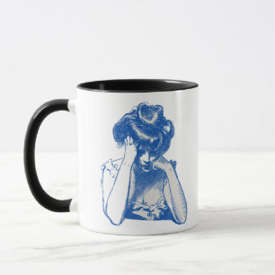 Caneca de Arte de Contemplação Vintage - Linha Est