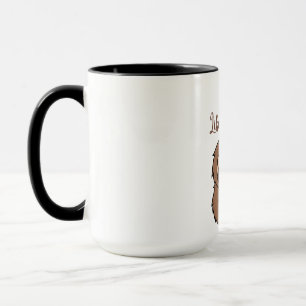 Caneca de Arte de Preguiça Floral