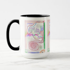 Caneca de Arte Impressionista Minha Mente - Explod