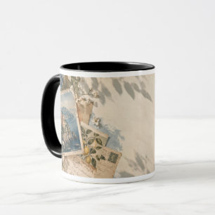 Caneca de Arte Moderna Jornada de Cores Abstratas