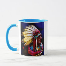 Caneca de arte original do chefe "Hunkpapa"