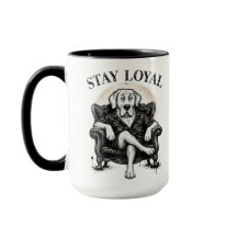 Caneca de Artista Cachorro Legal Stay Loyal, Linha