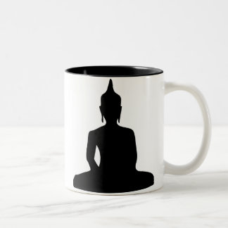 Caneca de assento da silhueta de Buddha