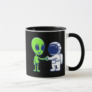 Caneca de Astronauta Encontra Alien