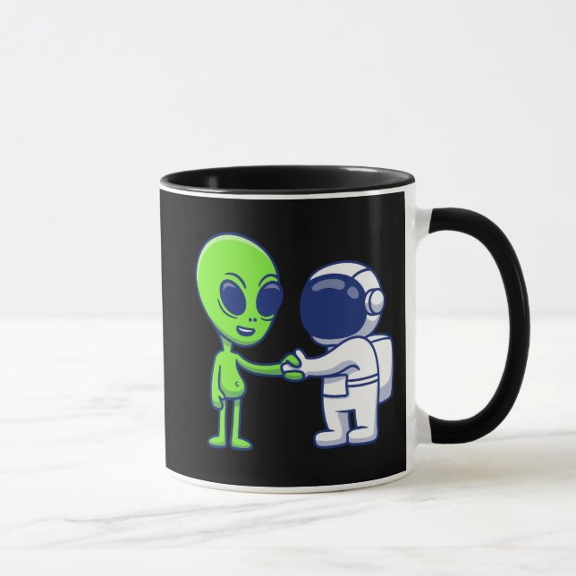Caneca de Astronauta Encontra Alien (Direita)
