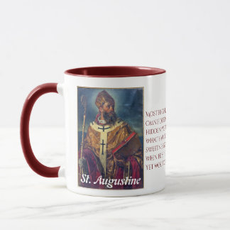 Caneca de Augustine com citações
