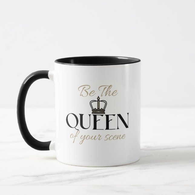 Caneca de Auto Motivação Seja a Rainha da Sua Cena (Esquerda)