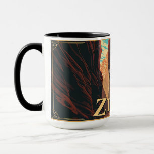 Caneca de Aventura Retro no Zion National Park