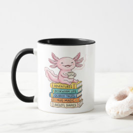 Caneca de Axolote Kawaii Rosa - Presente de Apenas