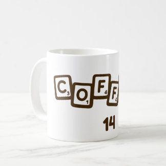 Caneca de Azulejos de Letras de Café