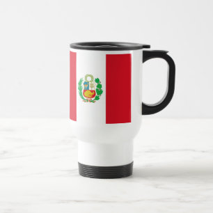 Caneca de bandeira do Estado peruano