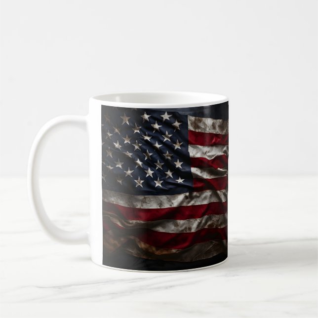 Caneca de bandeira Patriótica Americana (Esquerda)