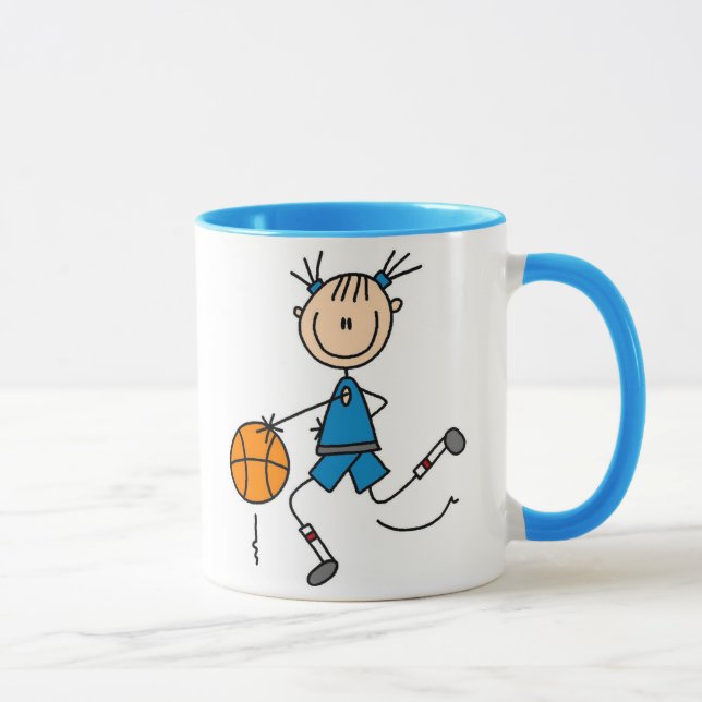 Caneca de Basquete da Camisa Azul (Direita)